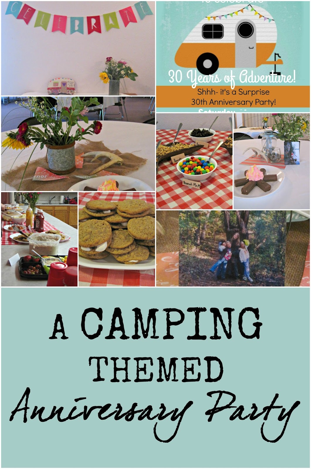 A Retro Camper Themed Anniversary Party! The food, the decor, the invites... see it all! A Retro Camper Themed Anniversary Party! The food, the decor, the invites... see it all!