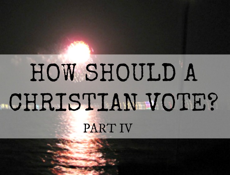 How Should A Christian Vote? part 4. In light of our identities in Christ, how should the church respond this election season? vote voting election christian christianity church