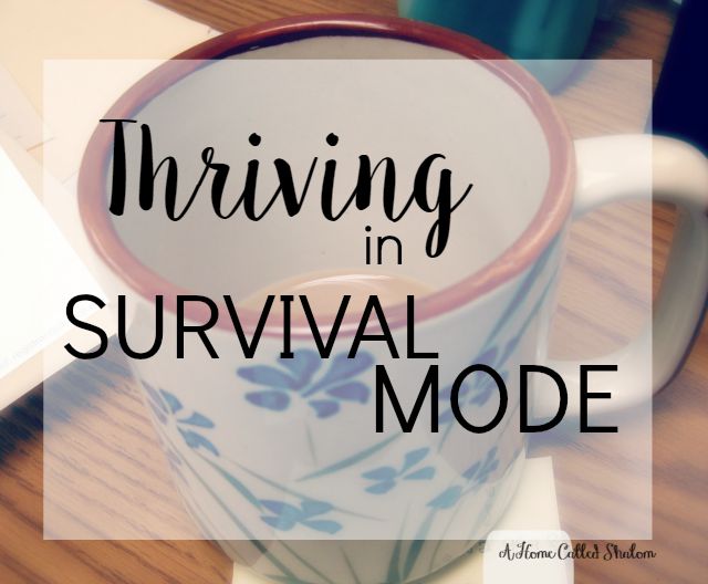 thriving in survival mode