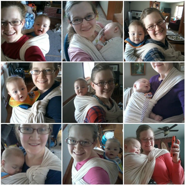 woven baby wrap using a diy wrap how to tutorial