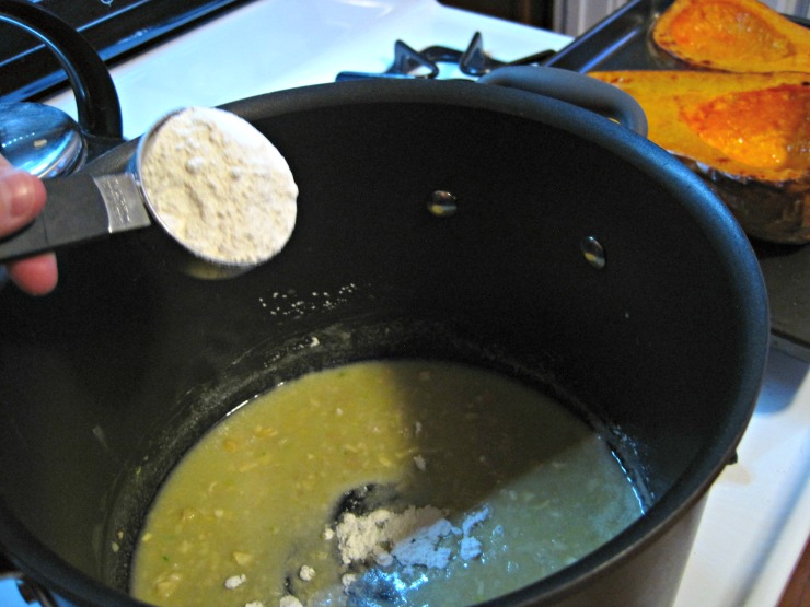 Butternut squash lasagna melt butter and garlic then add flour flour add to large saucepan butter recipe butternut squash