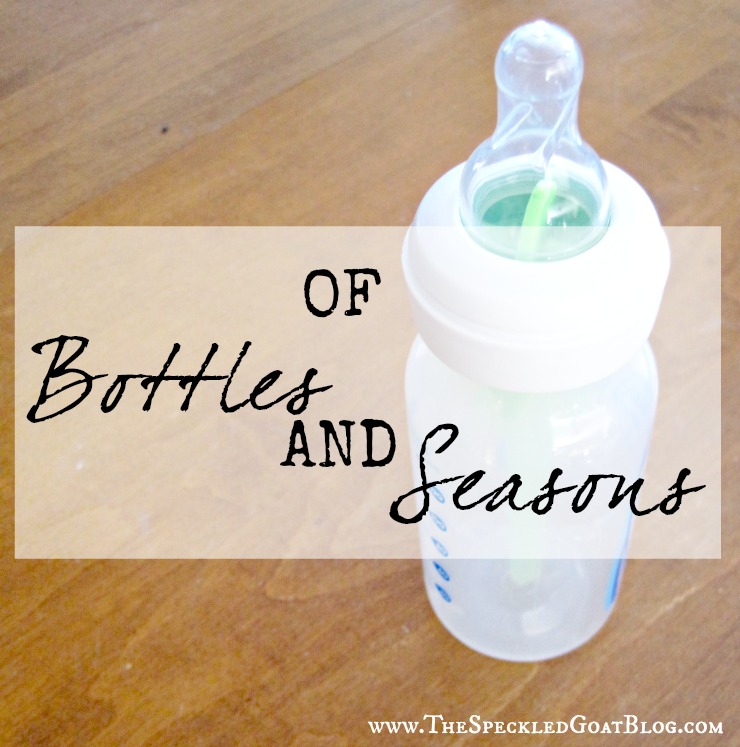 Of Bottles and Seasons: When God Says No, Maybe He's Just Pacing Us