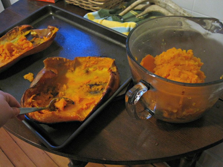 Butternut squash lasagna scoop roasted squash from skins butternut squash roasted