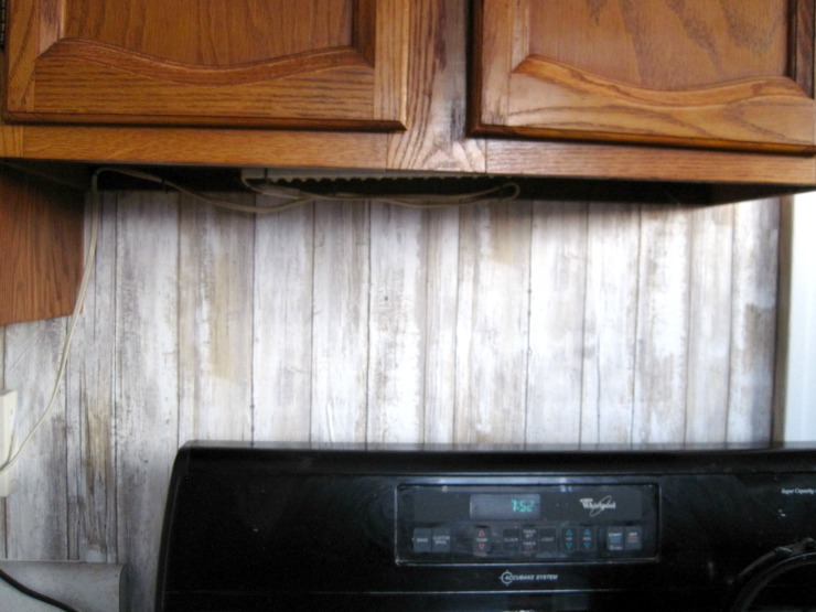 kitchen backsplash options a wall paper back splash that has a rustic look